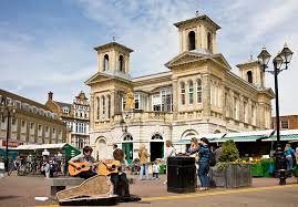 Old Town Hall building at Kingston Upon Thames Market Square