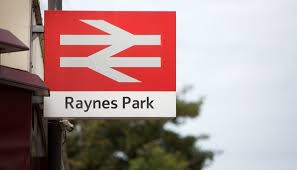 Raynes Park Train Station Sign